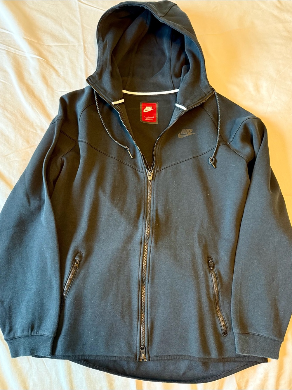 (2) Nike Men's Black Full-Zip Hooded Jacket